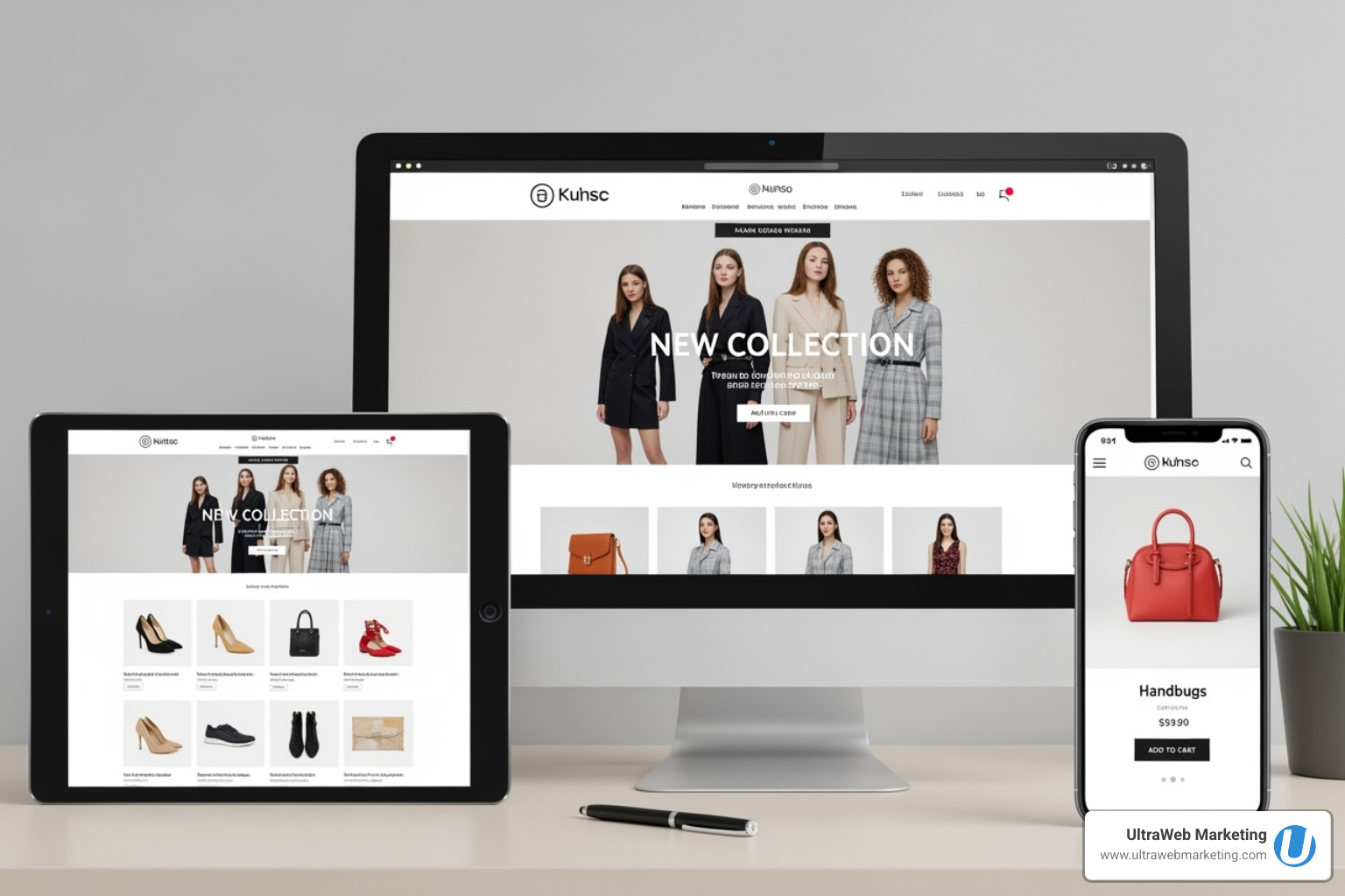 a responsive ecommerce website on desktop, tablet, and smartphone - ecommerce website development agency near me a responsive ecommerce website on desktop, tablet, and smartphone - ecommerce website development agency near me