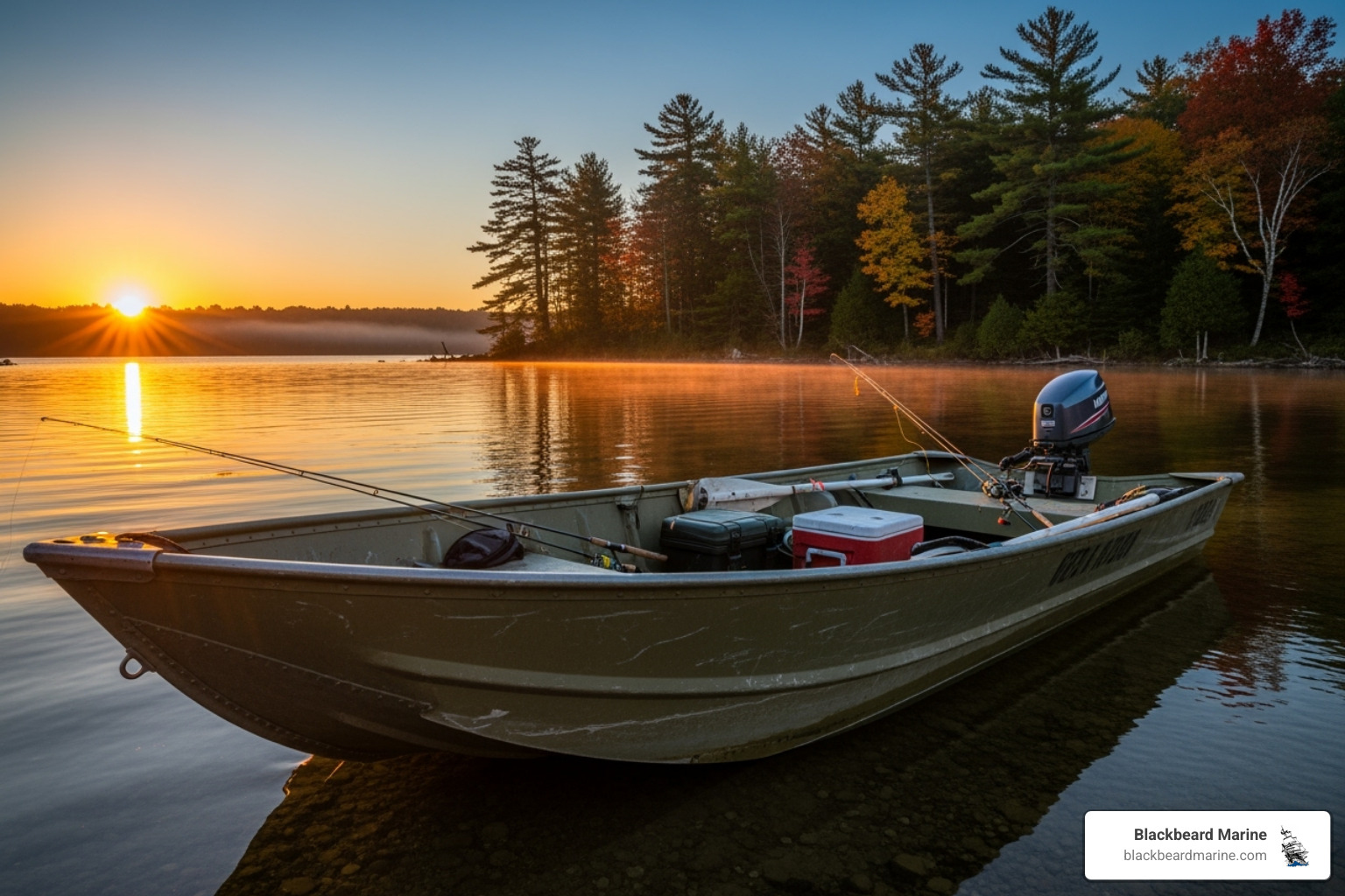 rugged SeaArk jon boat from Blackbeard Marine inventory - fishing boat manufacturer near branson missouri