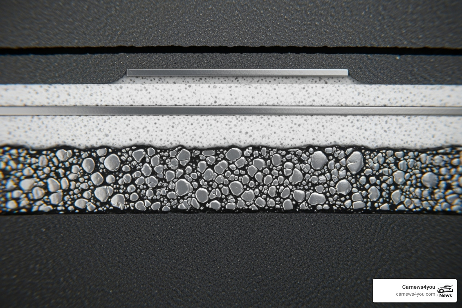 Lithium-ion battery cross-section showing nickel in the cathode Lithium-ion battery cross-section showing nickel in the cathode