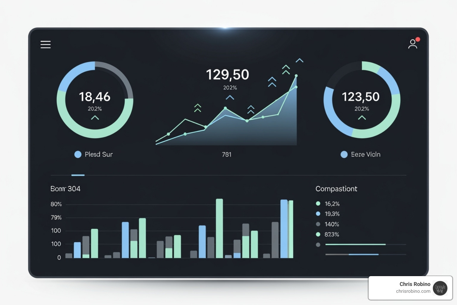 Complex data chart simplified into clear dashboard - retail insights platform