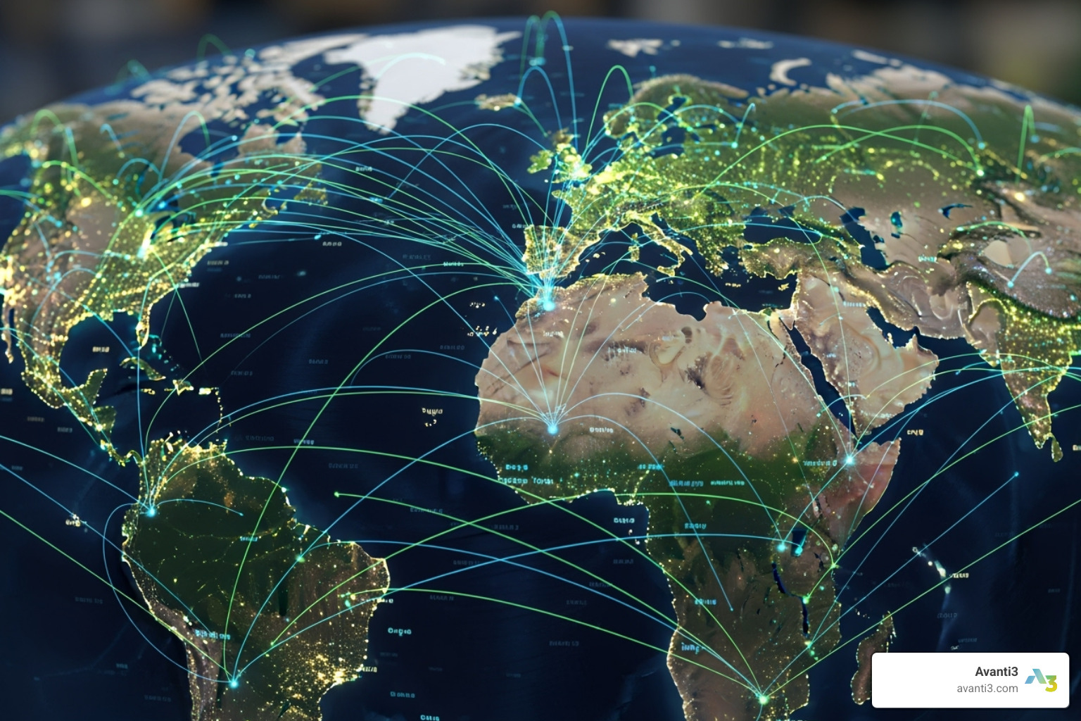 World Map Digital Streams - role of fintech in financial inclusion and financial integration
