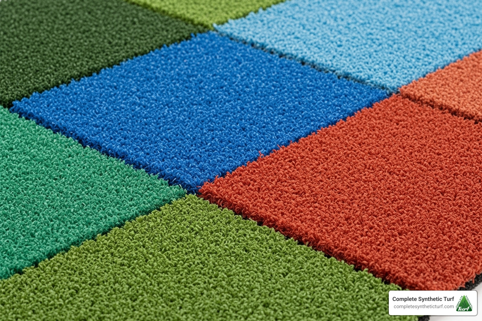 Different colors and textures of tennis turf - tennis turf