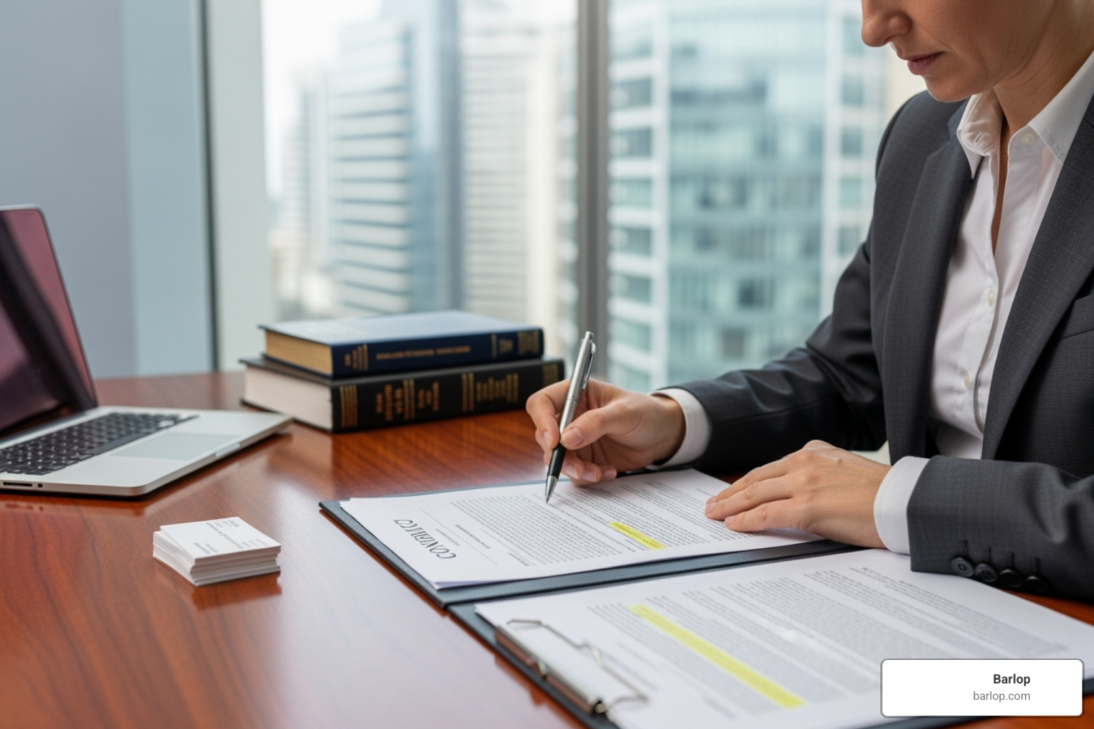 person reviewing rental contract - rent multifunction printer