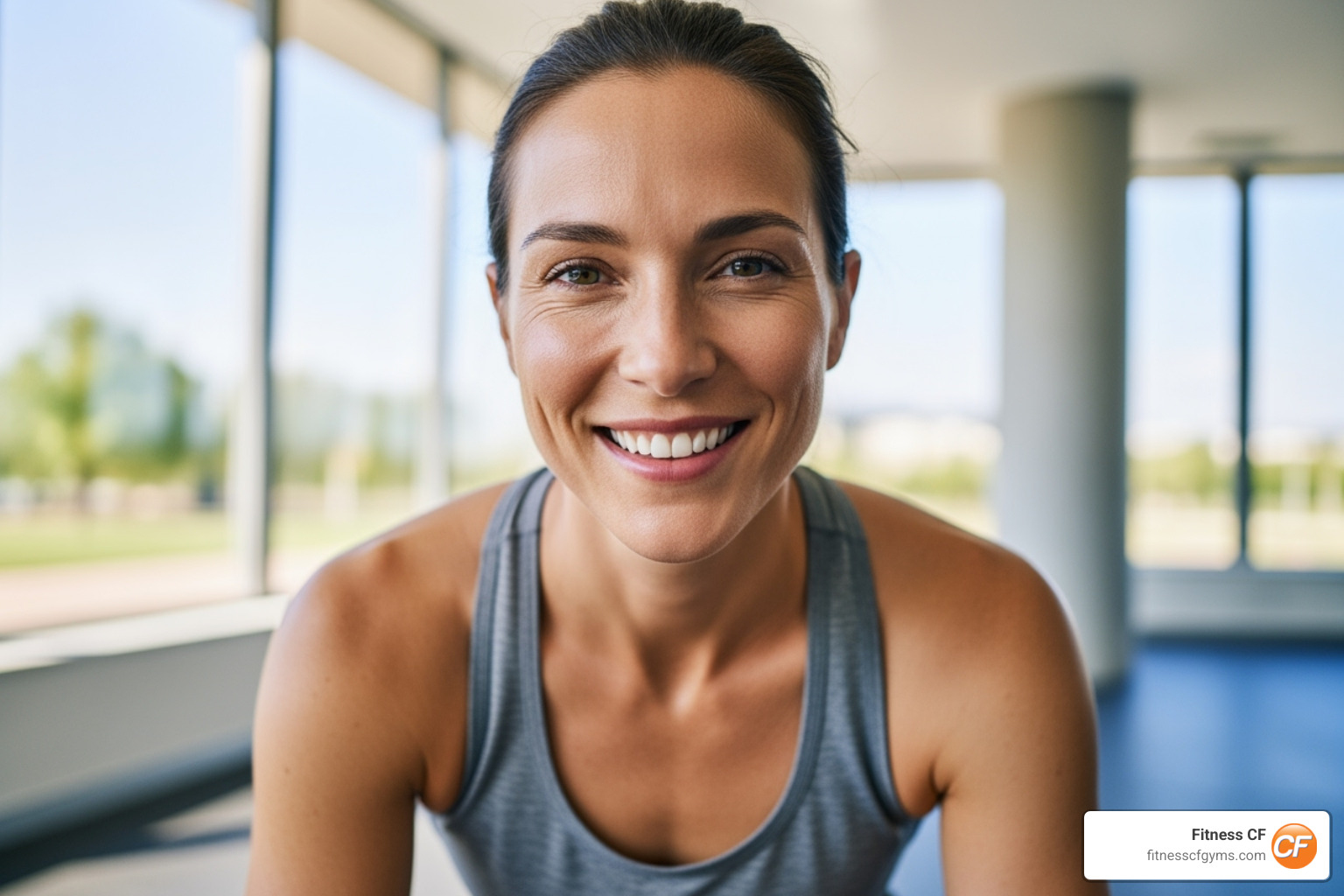 person smiling and looking fit and healthy - mass gainer
