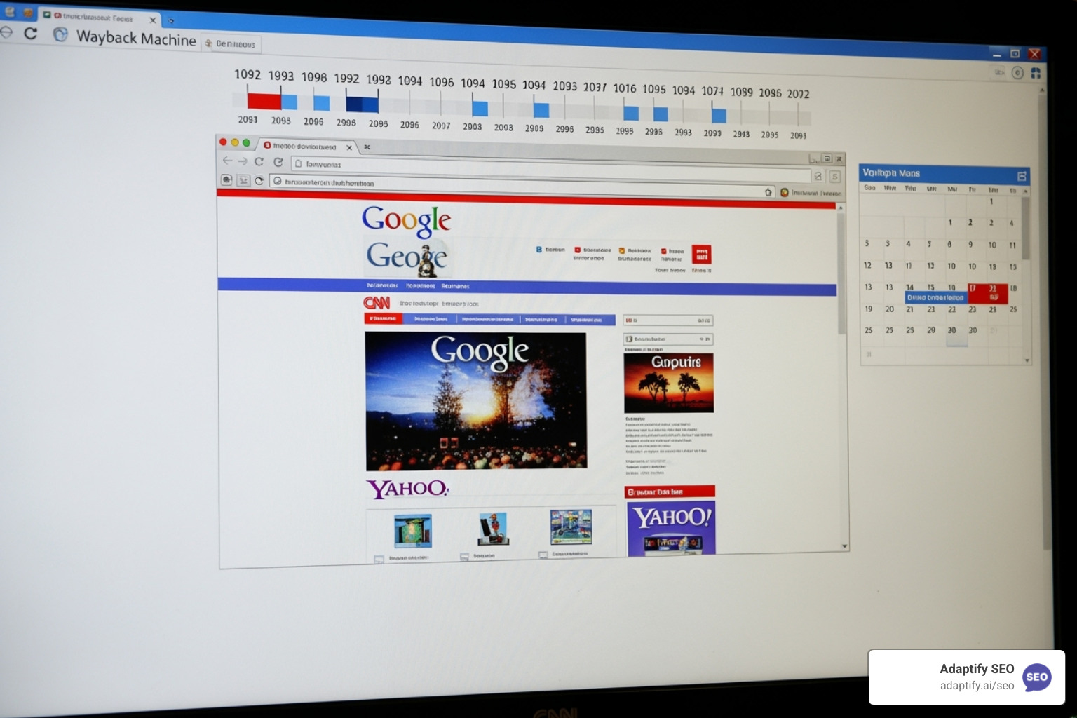 Wayback Machine showing an old version of a webpage - Broken link building