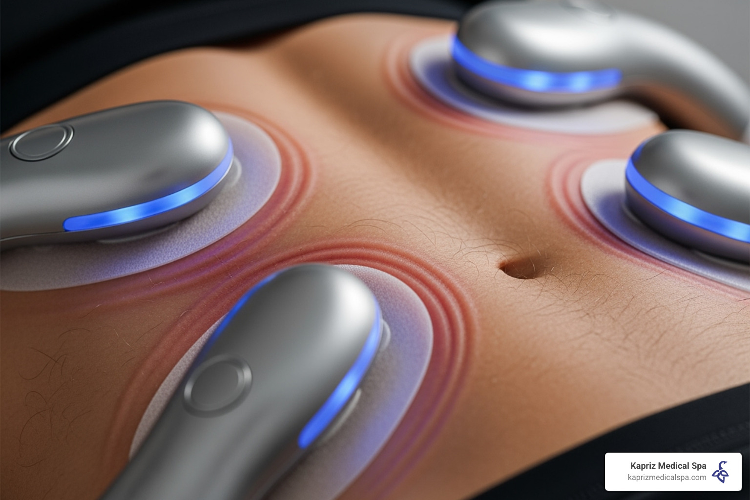showing applicators on the abdomen to represent muscle stimulation - non invasive body sculpting near me showing applicators on the abdomen to represent muscle stimulation - non invasive body sculpting near me
