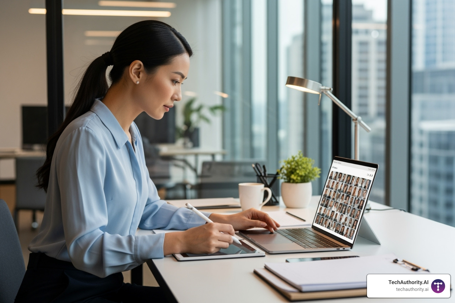 brand manager recruiting affiliates on a laptop - affiliate marketing for brands