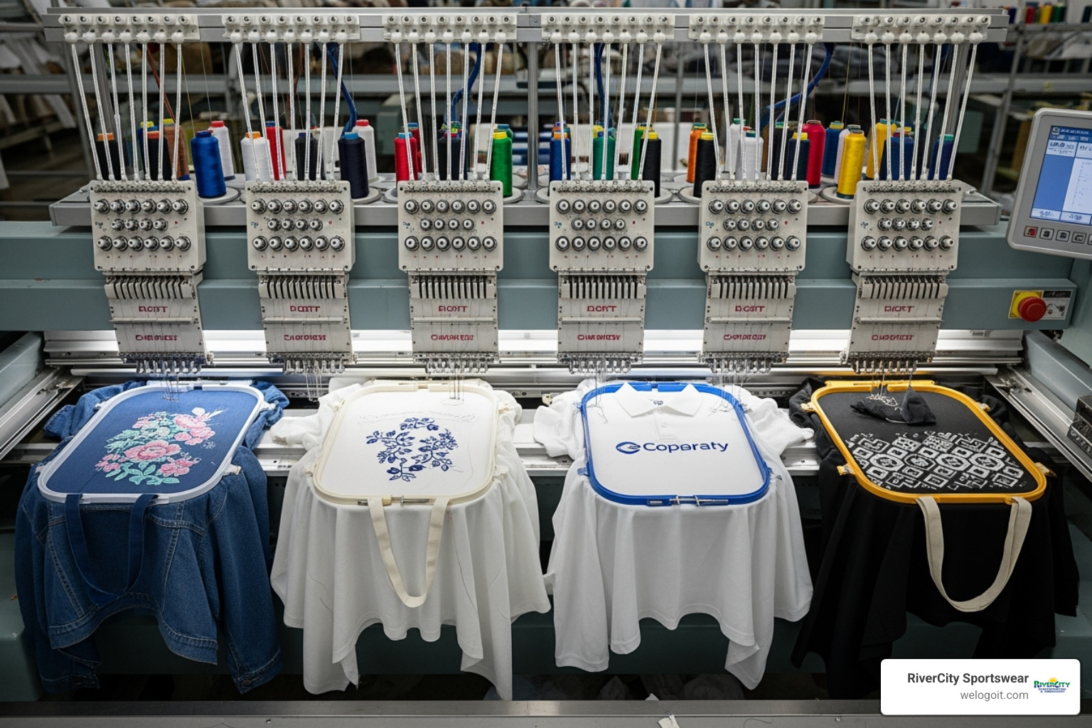 embroidery machine - custom apparel embroidery