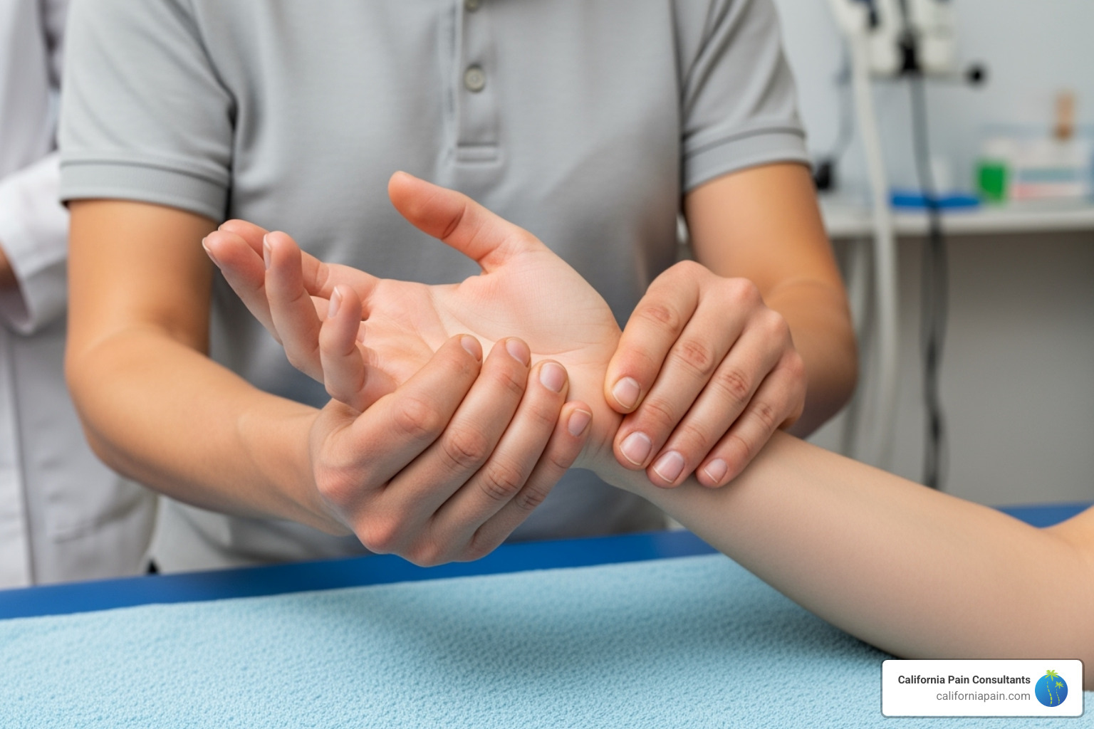 therapist mobilizing hand - complex regional pain syndrome therapist mobilizing hand - complex regional pain syndrome