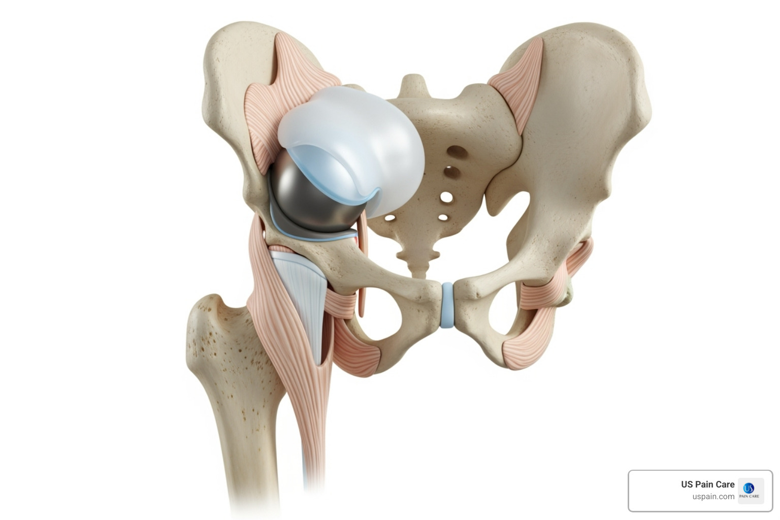 hip anatomy model - pain management for hip pain