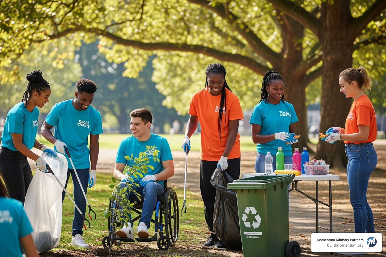 of students serving in their community - Youth ministry strategies