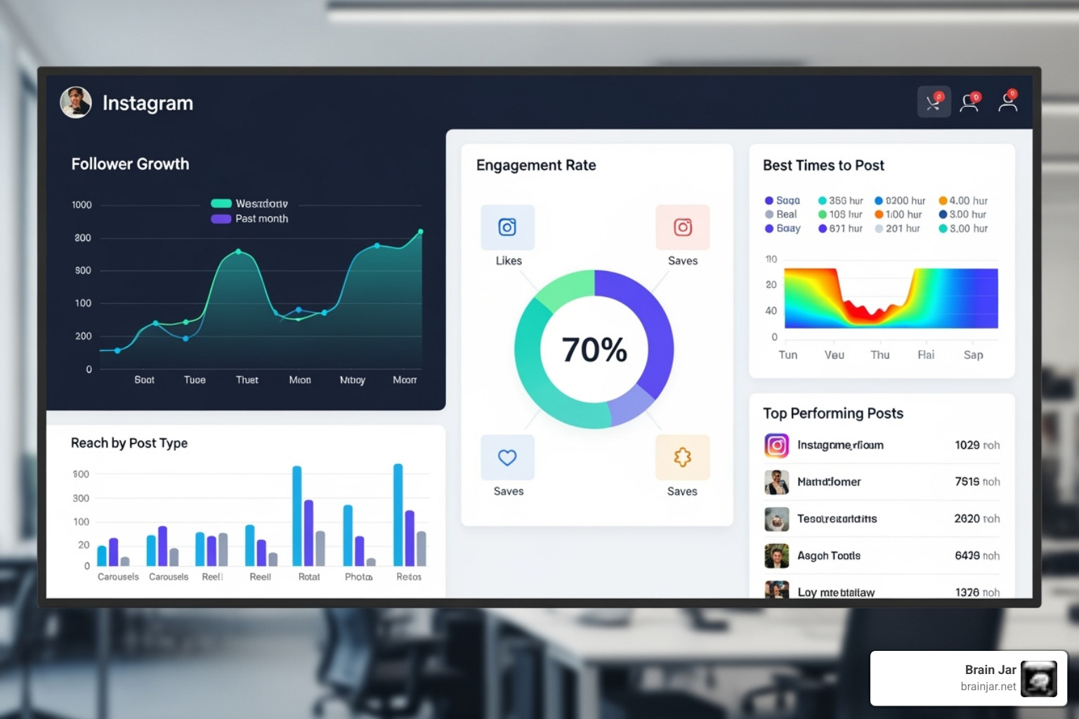 Instagram analytics dashboard - Instagram marketing for business