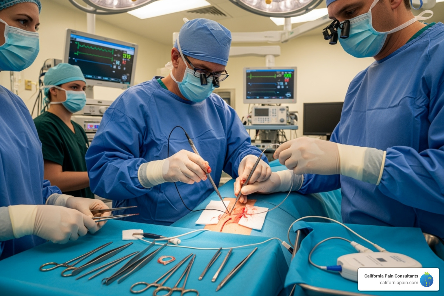 Spinal cord stimulator implant procedure - evidence based pain management