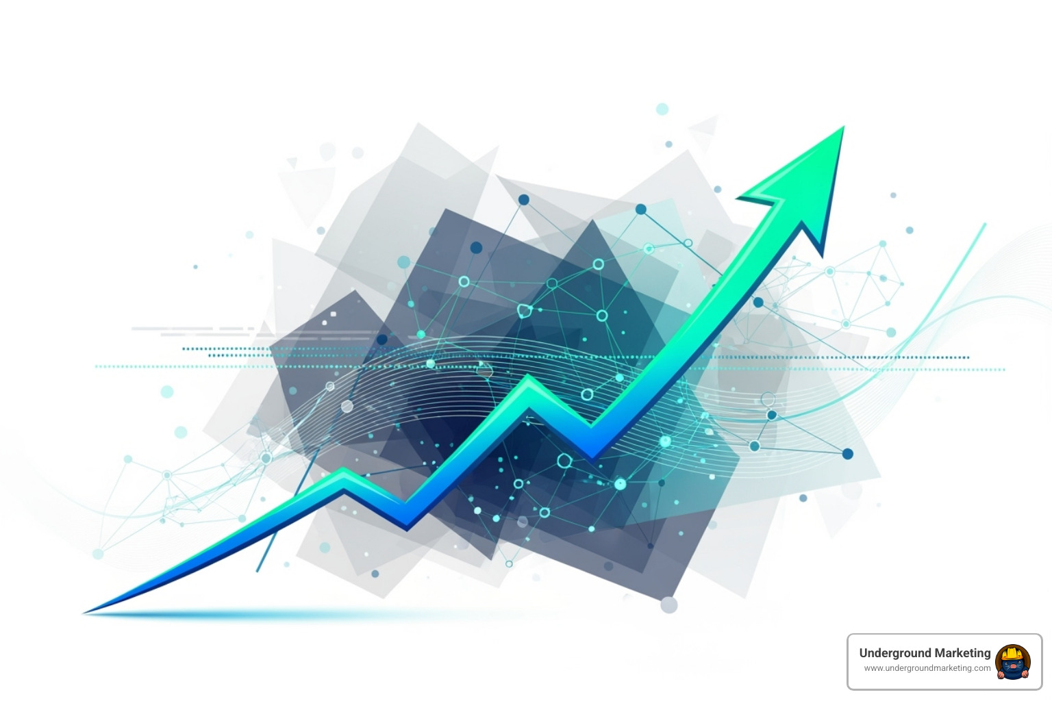 A graph showing upward trends in website traffic and local search rankings, symbolizing successful local SEO campaigns. - local seo agency