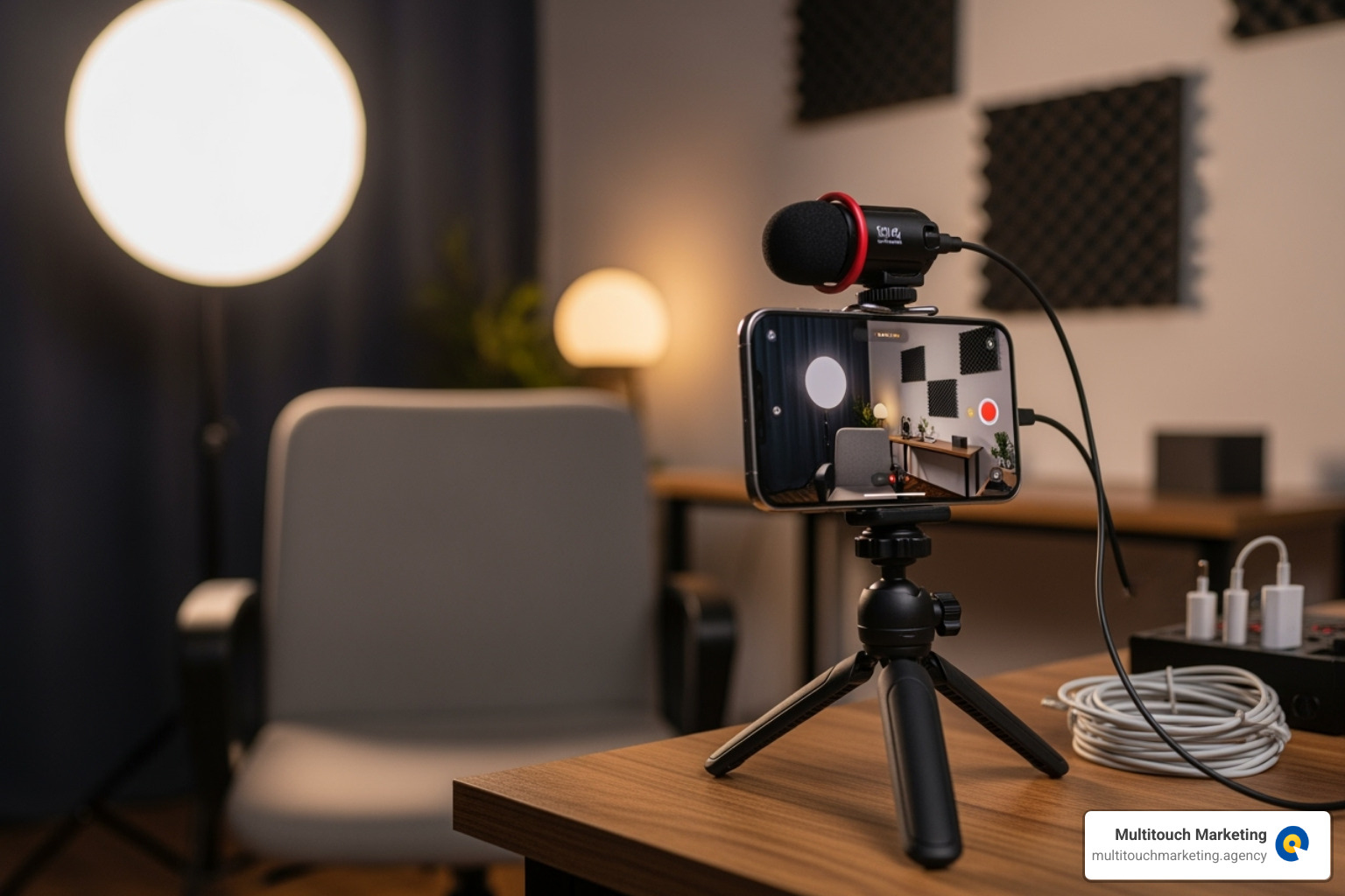 of smartphone-video-setup - funeral home marketing tools