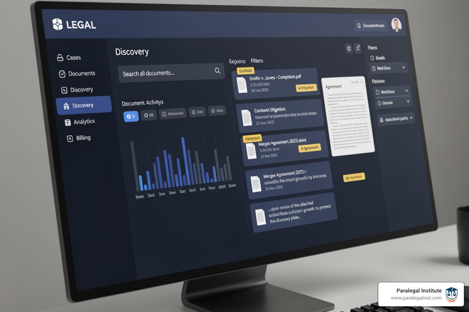 legal technology interface - paralegal resources