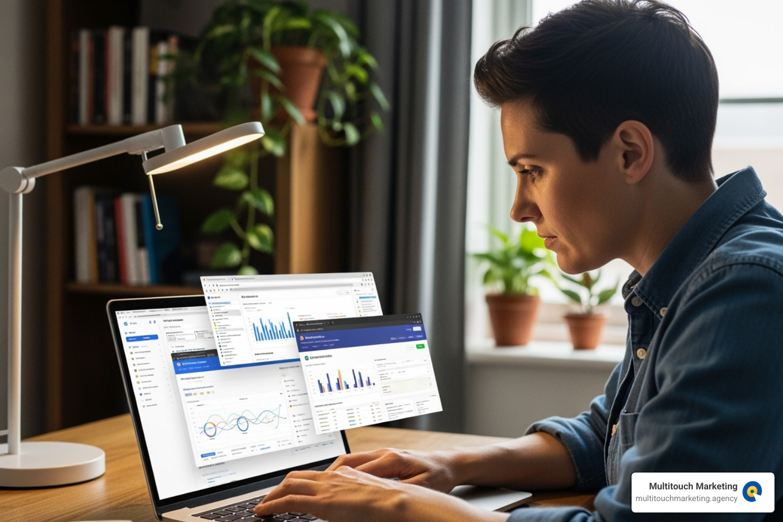 Freelancer managing multiple client sites on a laptop - wordpress multiple site management