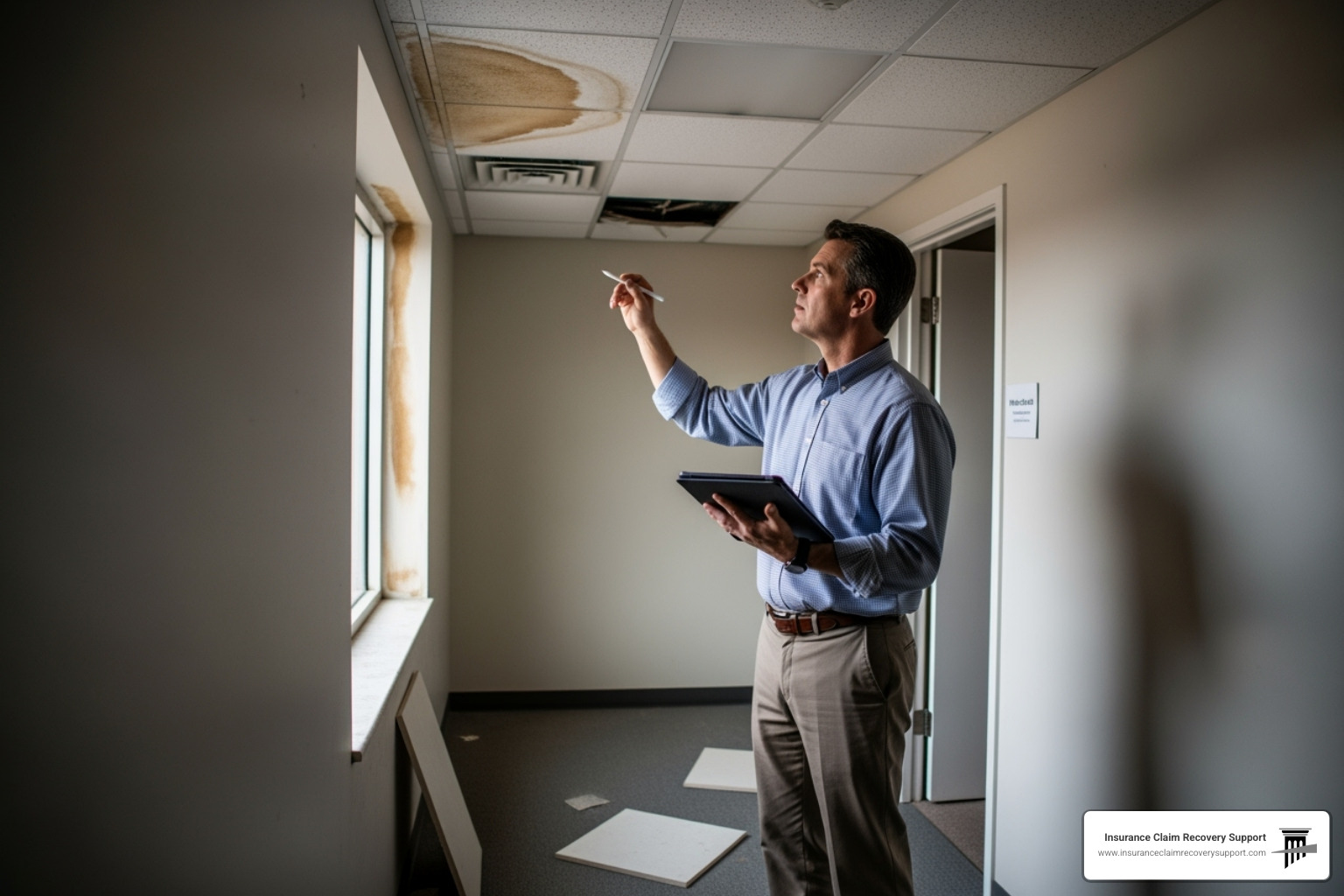 public adjuster inspecting commercial property - what is storm surge