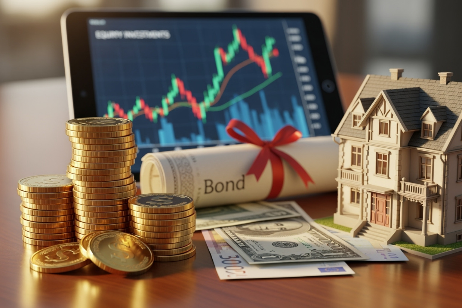 Diversified investment portfolio illustration - fintechzoom.com sp500