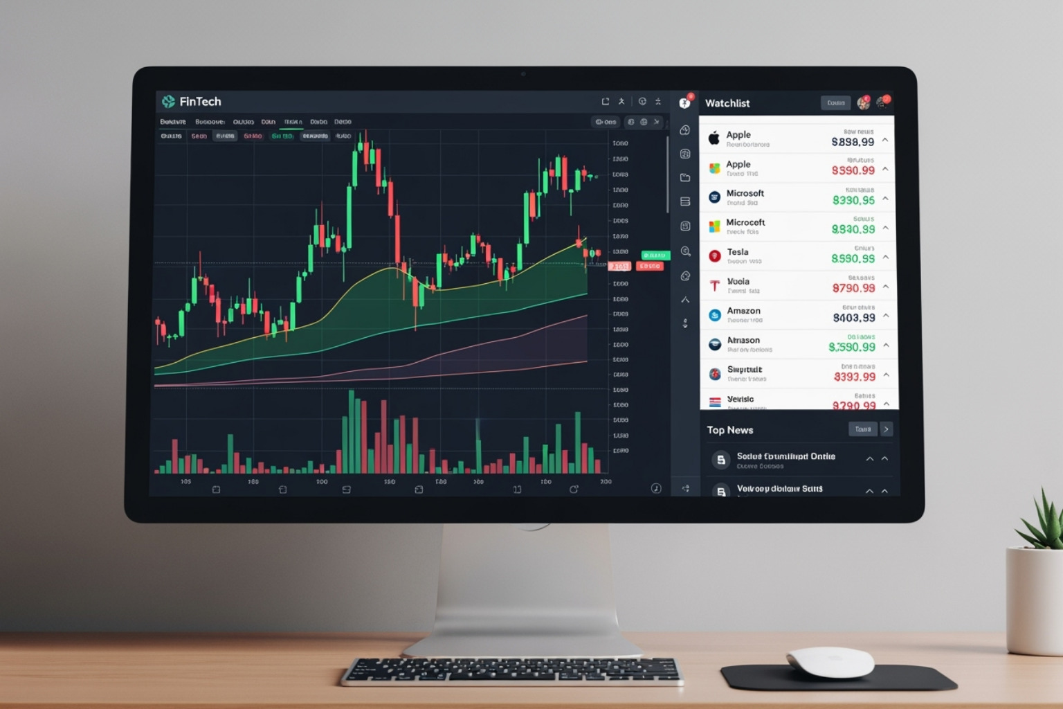 FintechZoom platform showcasing charts and watchlists - fintechzoom.com sp500