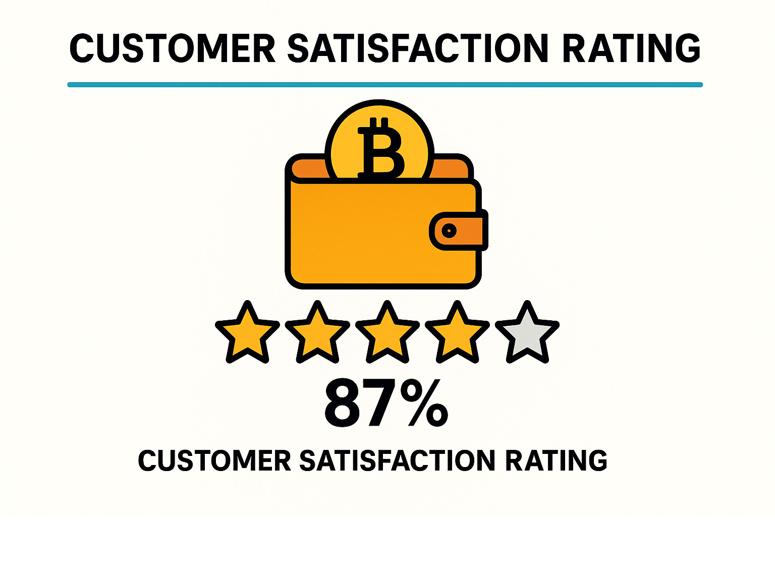 customer satisfaction rating - fintechzoom.com bitcoin wallet infographic 