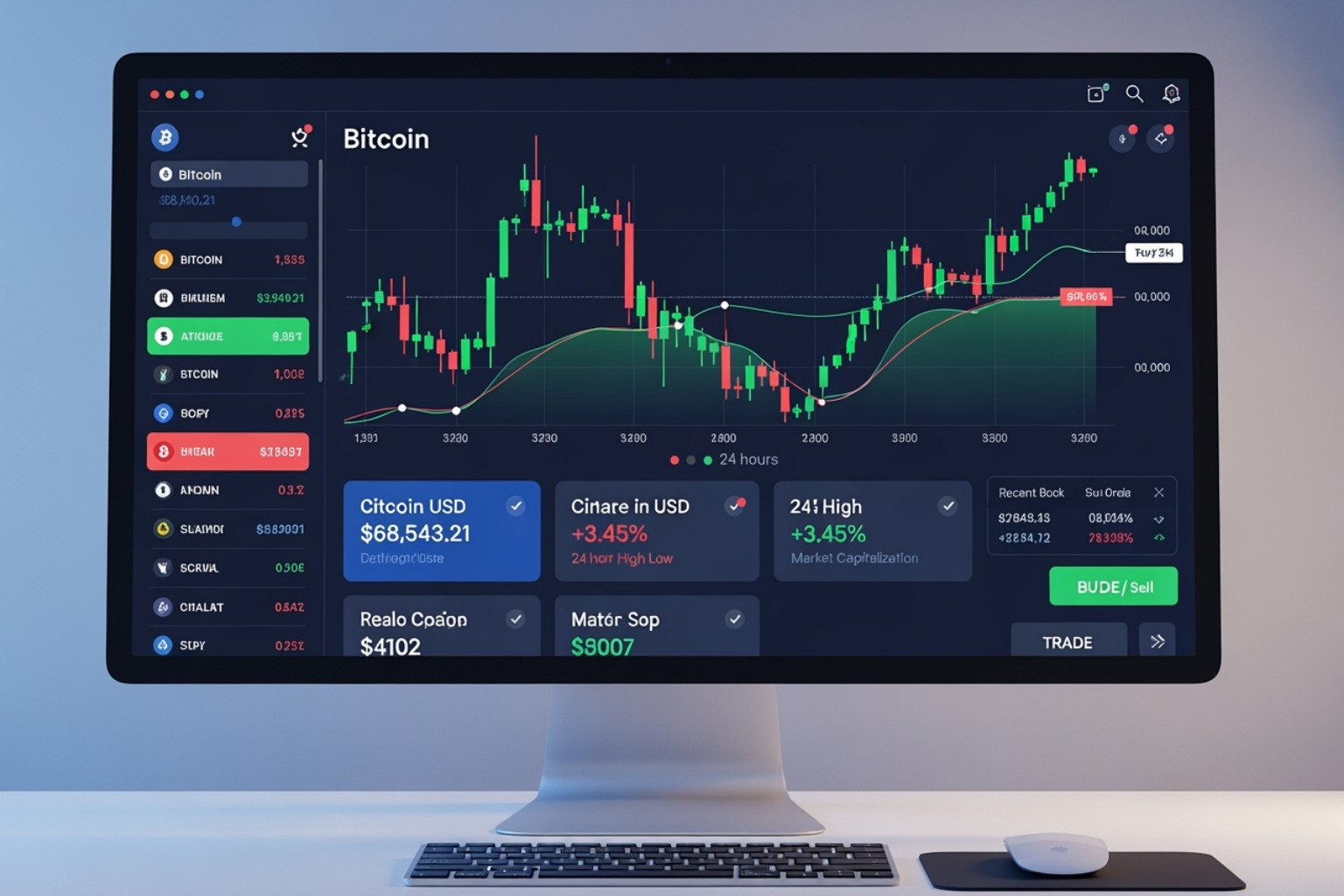 FintechZoom platform interface showing Bitcoin data - fintechzoom.com bitcoin mining