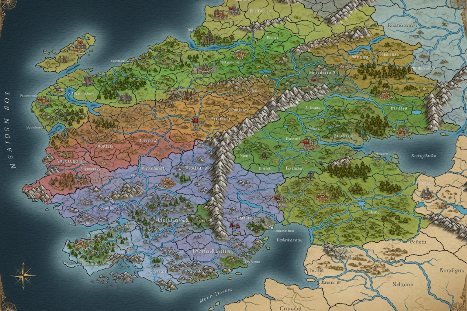 custom-generated map in Crusader Kings 2 - ck2generatorcom