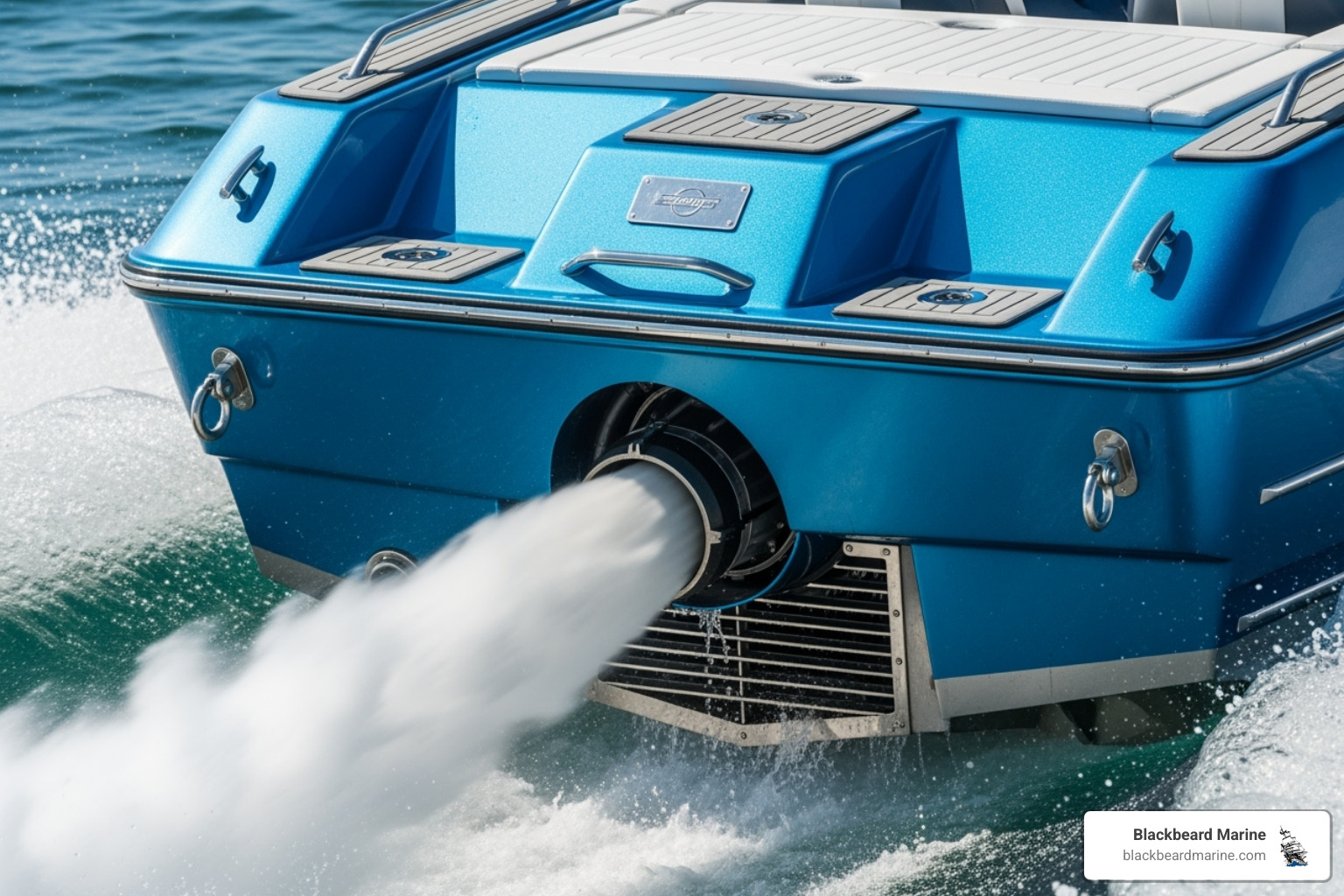A modern jet boat's engine or propulsion system - Jet boats Branson MO
