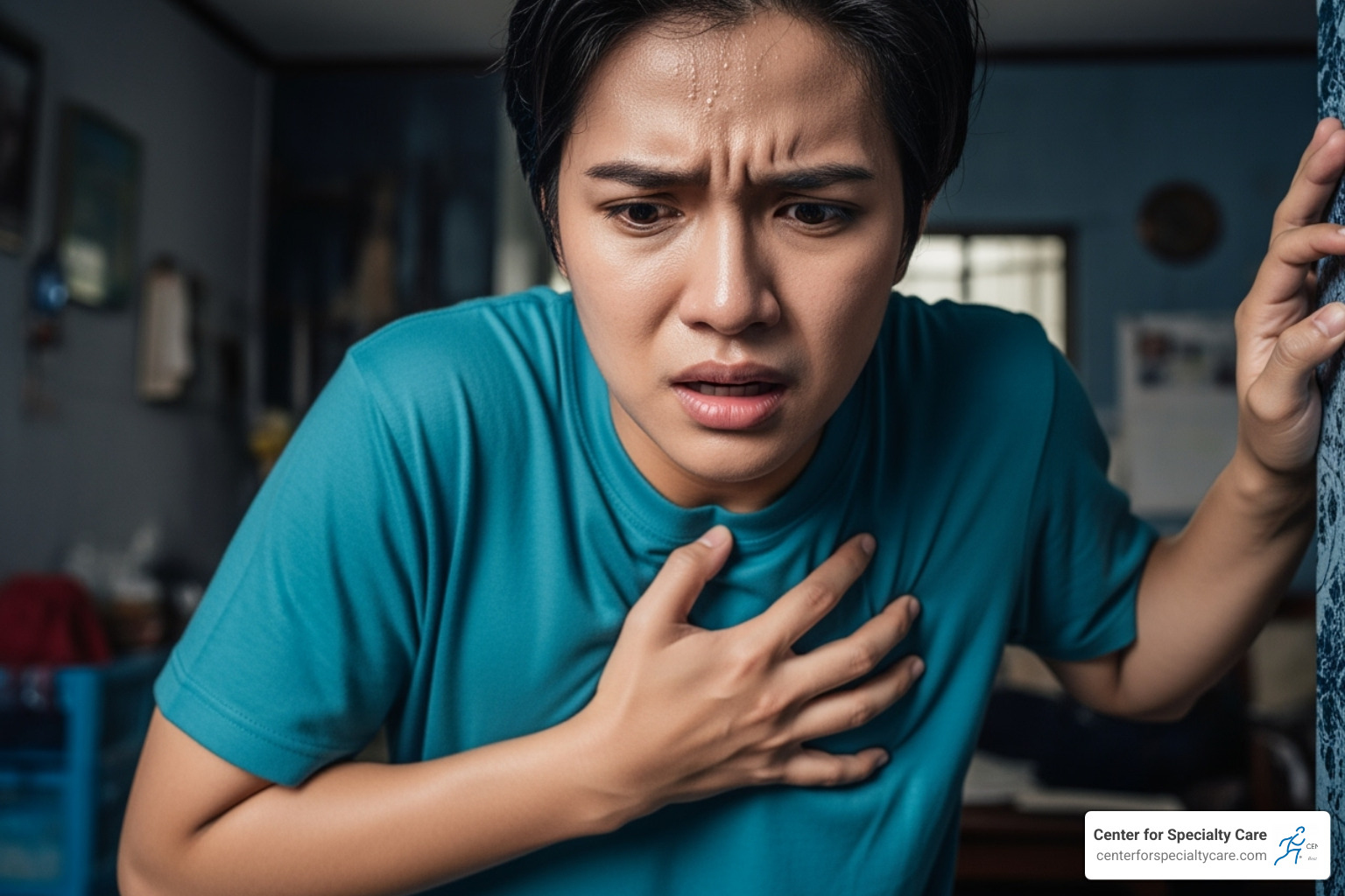 Emergency warning signs for pain - pain under scapula