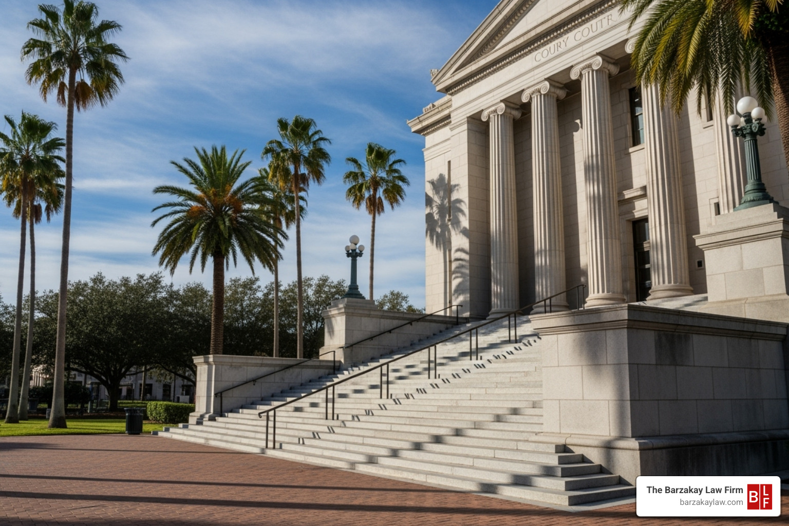 Courthouse steps in Florida - suing lyft for car accident
