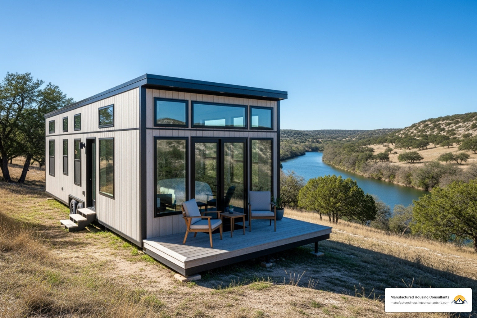 tiny home with a view of the Guadalupe River - Tiny home vacation rental