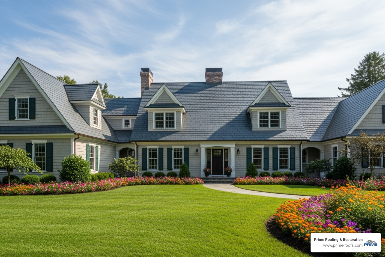 beautiful home with improved curb appeal from a new roof - Expert roof replacement