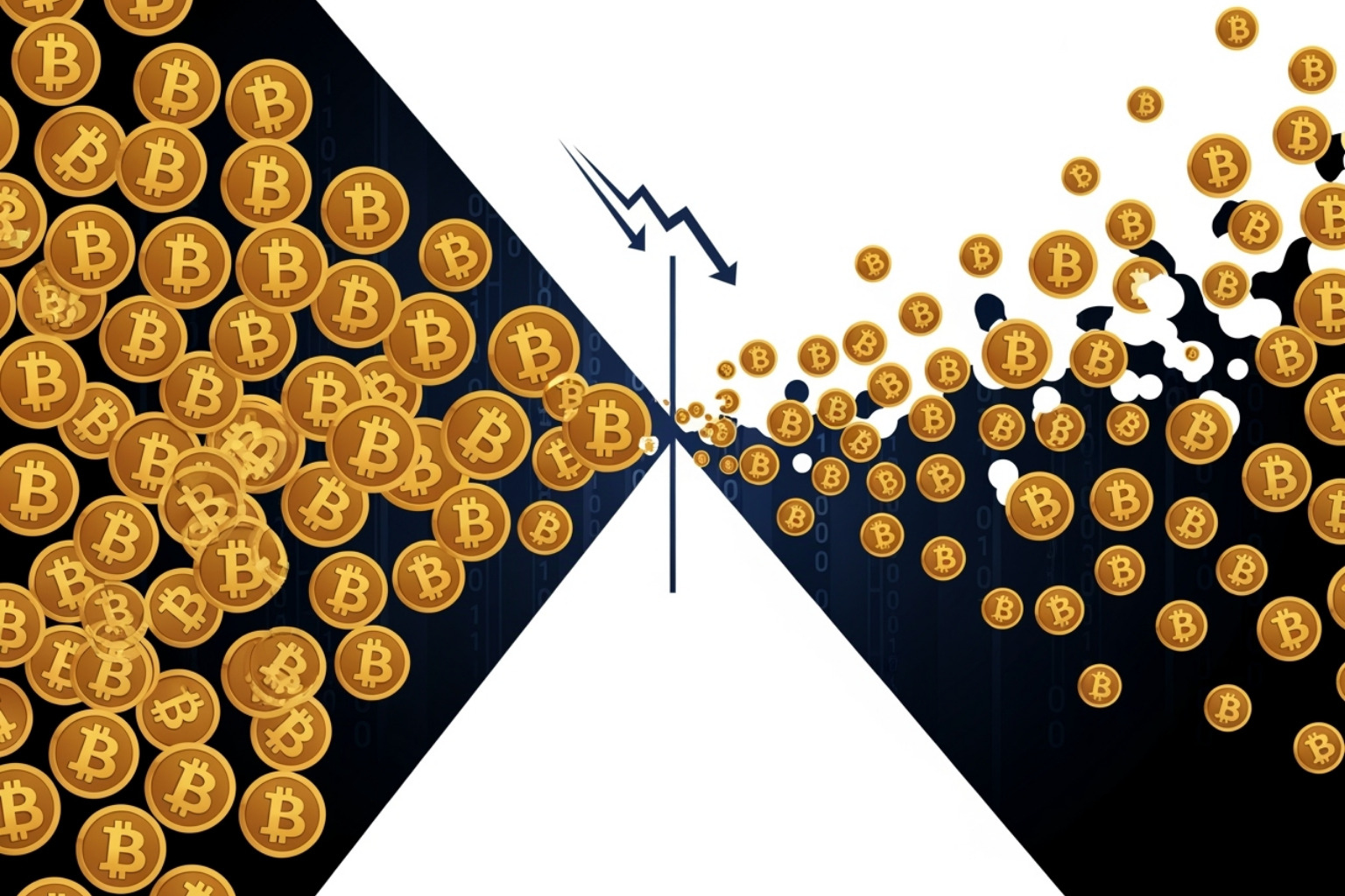 Illustration of Bitcoin halving event impacting supply - fintechzoom.com bitcoin price