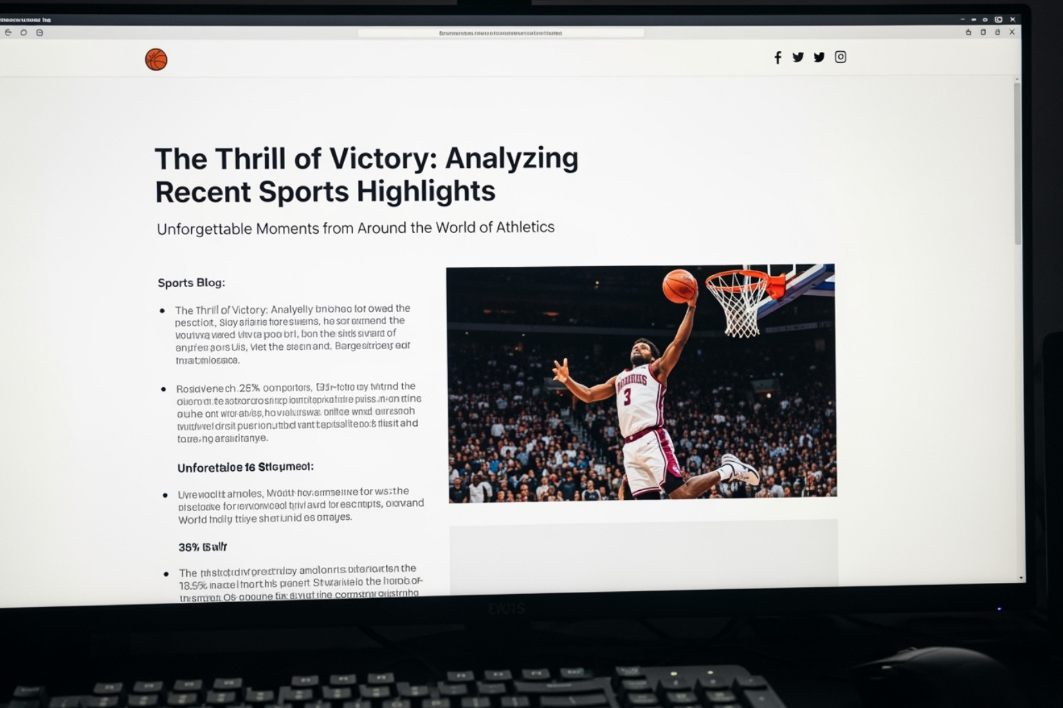 Screenshot of a sample article on TopHillSport.com, showing a well-structured blog post. - tophillsport com