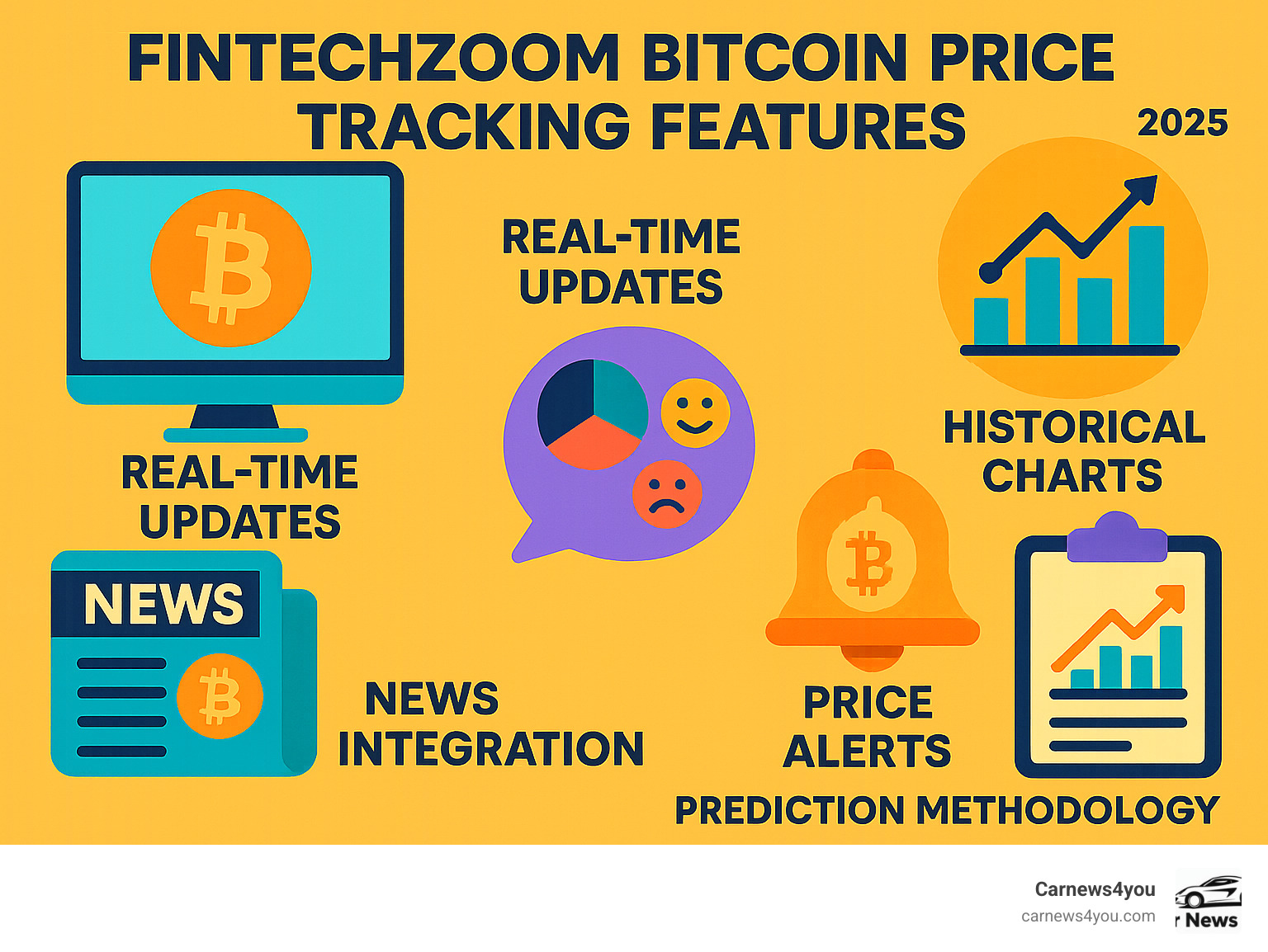 FintechZoom Bitcoin price tracking features including real-time updates, historical charts, market sentiment indicators, price alerts, news integration, and prediction methodology - fintechzoom.com bitcoin price infographic FintechZoom Bitcoin price tracking features including real-time updates, historical charts, market sentiment indicators, price alerts, news integration, and prediction methodology - fintechzoom.com bitcoin price infographic