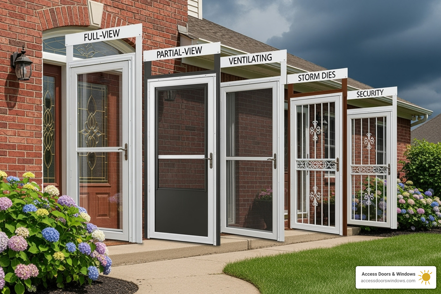 different types of storm doors - storm door installation company