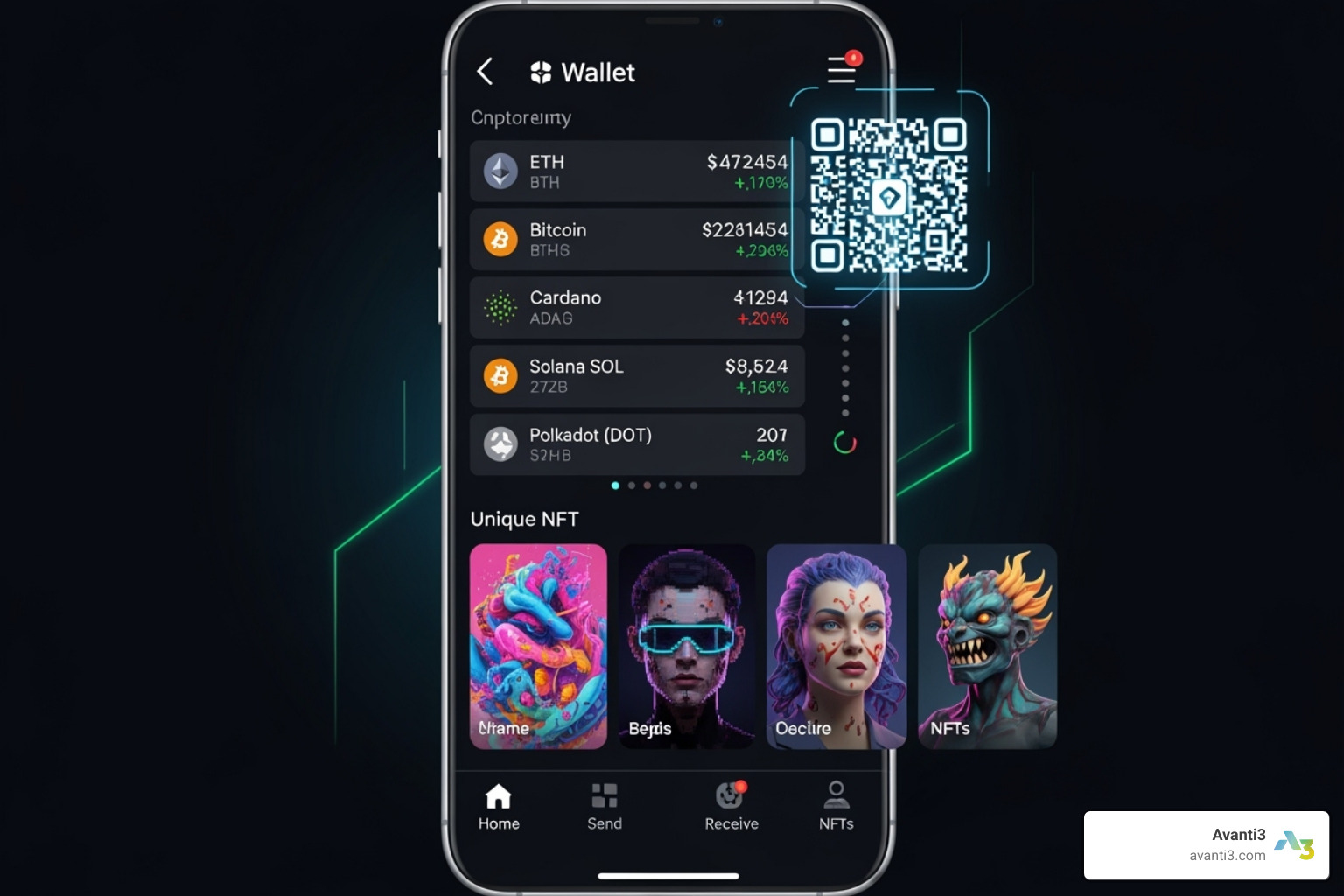 Digital wallet with social tokens and NFTs - NFT social tokens