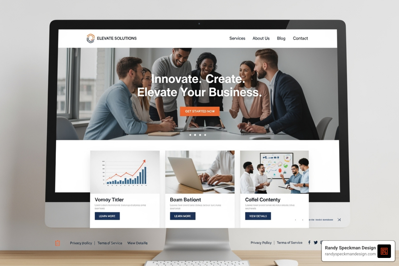 Well-designed website with clear calls-to-action, high user engagement, and strong branding elements - best seo link building services