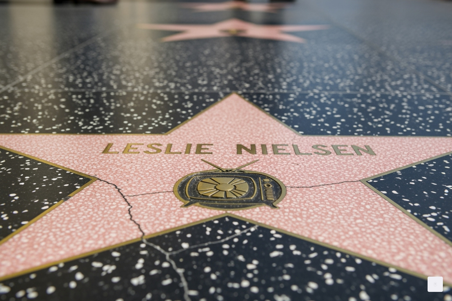 Leslie Nielsen's star on the Hollywood Walk of Fame - leslie nielsen