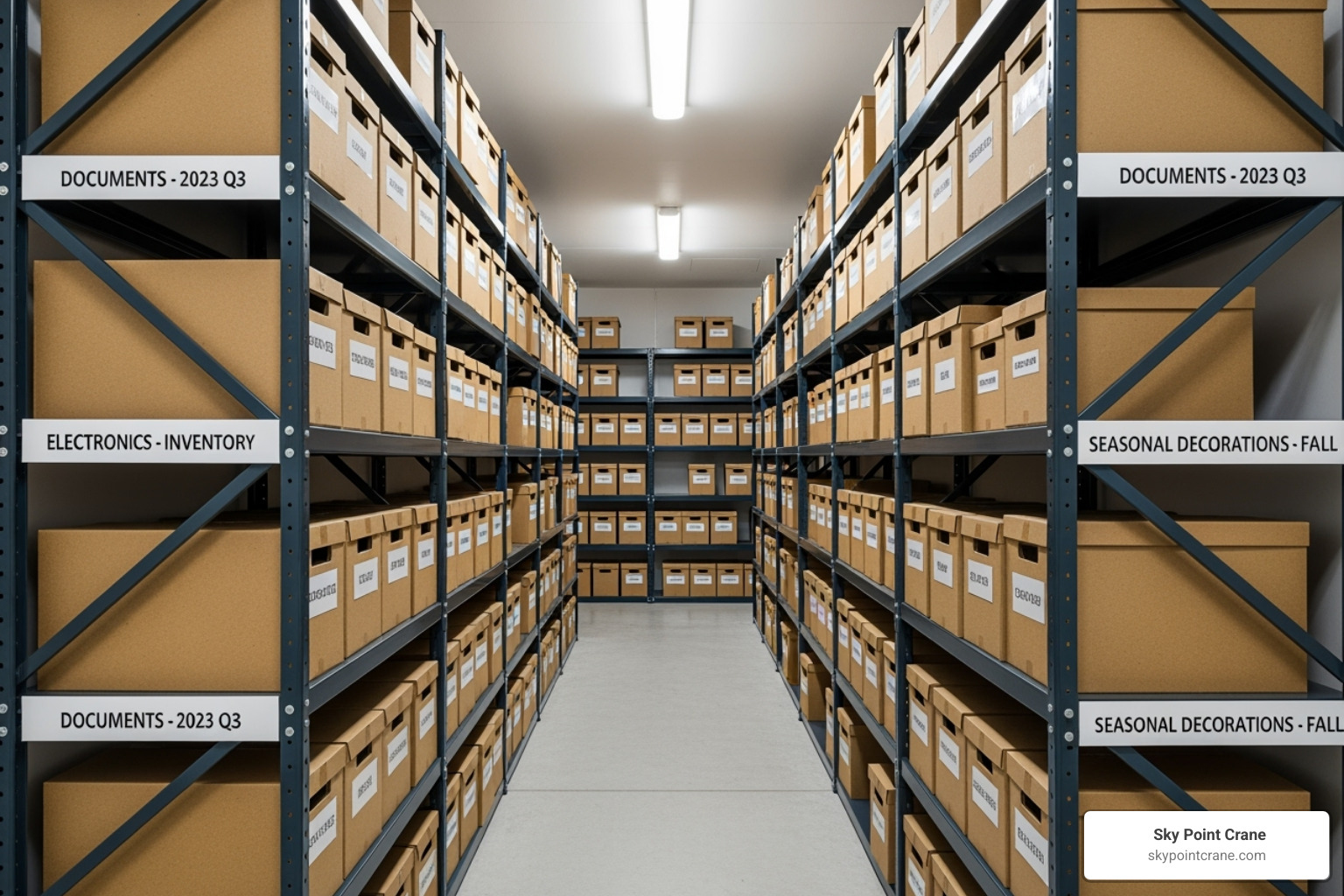 perfectly organized commercial storage unit - commercial storage units near me