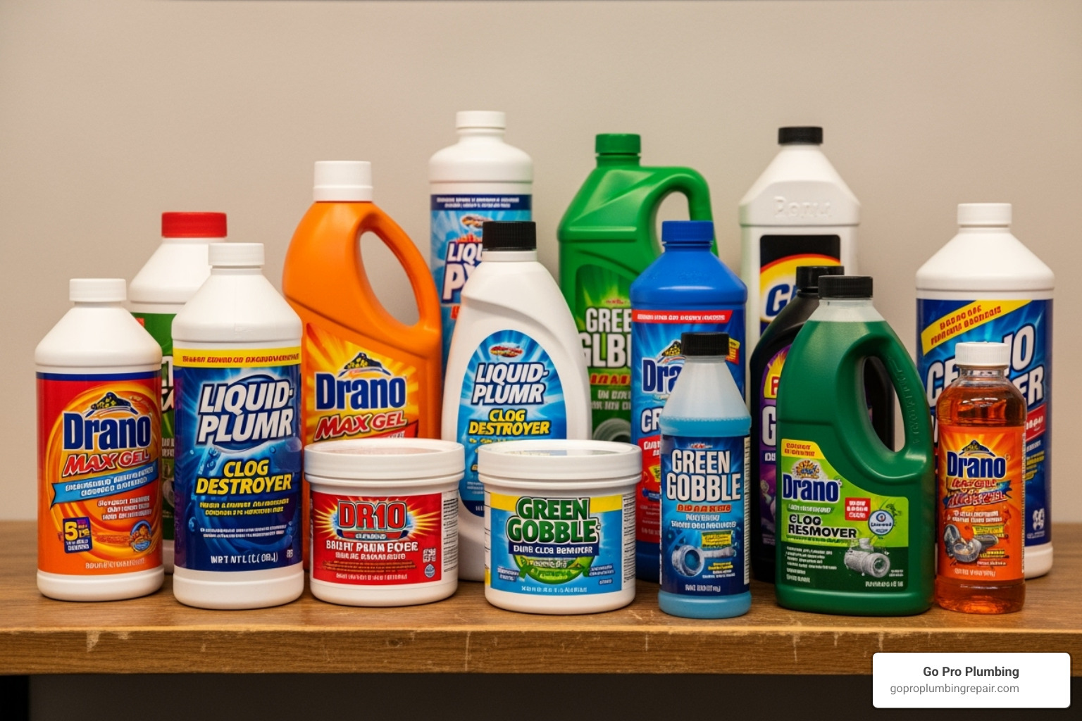 various drain cleaner containers - best drain clog remover