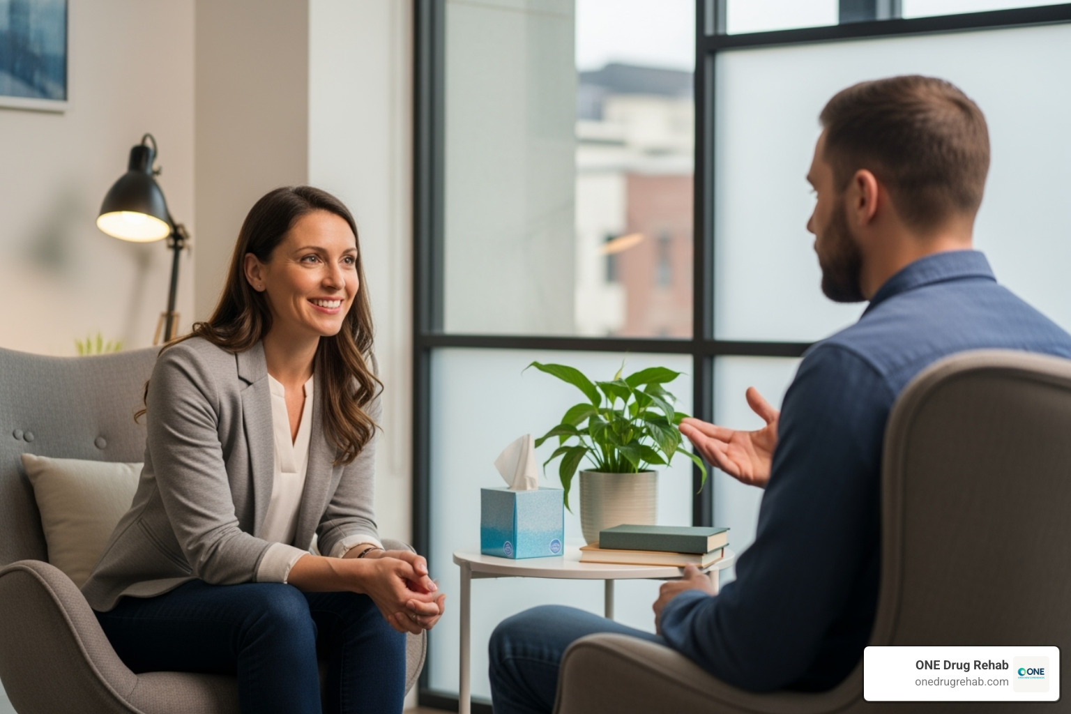 A compassionate one-on-one therapy session - holistic bipolar treatment centers