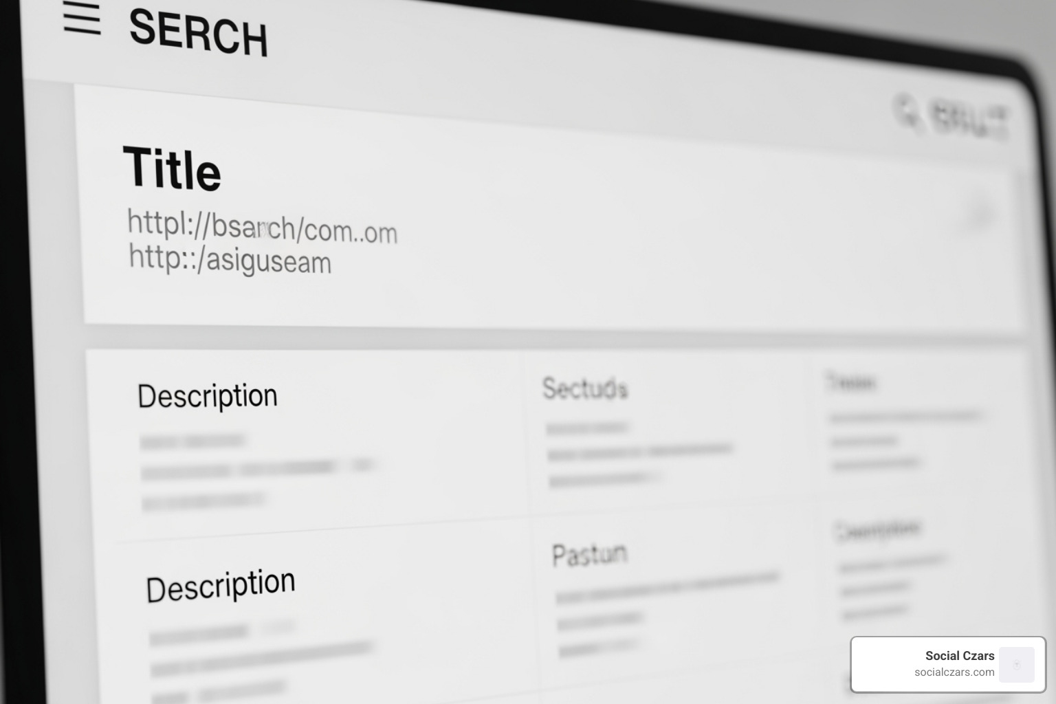 Image of a perfectly optimized SERP result showing the Title: "SEO for Founders: Your A-Z Guide to Startup Growth", URL: "socialczars.com/seo-for-founders-guide", and Meta Description: "Learn how SEO can be your startup's most powerful growth lever. This comprehensive guide covers keyword research, on-page, off-page, technical SEO, and more for founders." - seo for founders