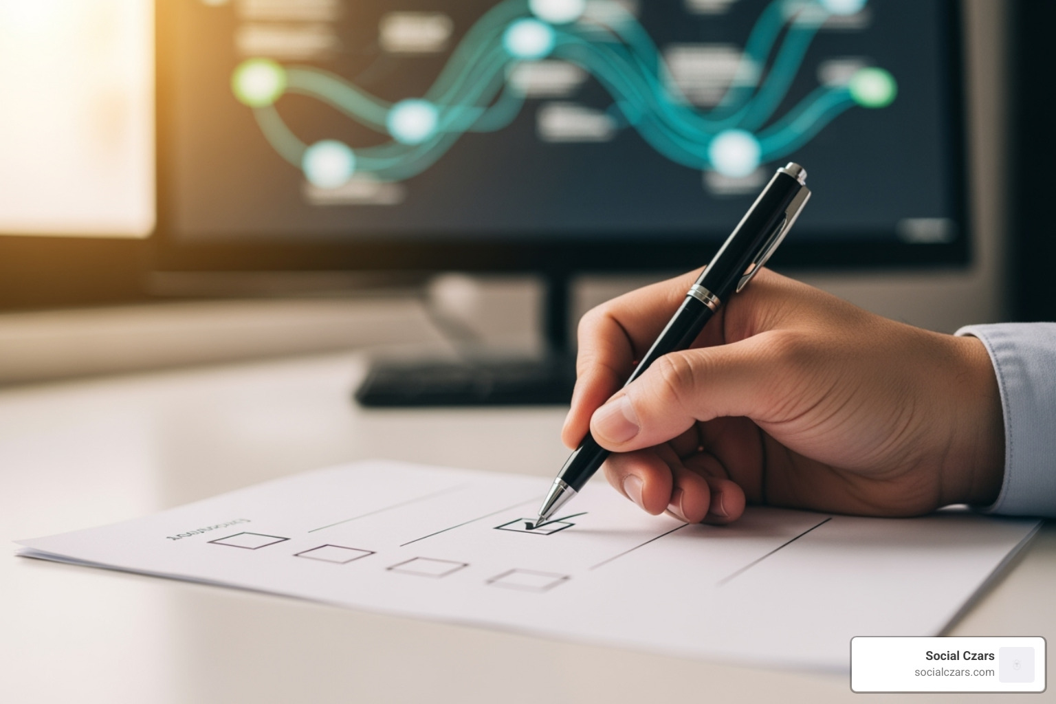 a checklist showing different SEO services - law firm seo cost