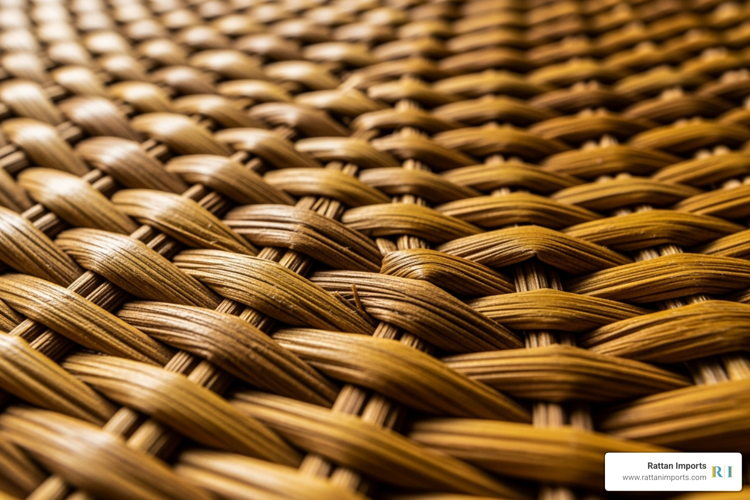 Close-up of hand-woven wicker detail - wicker chairs for dining table