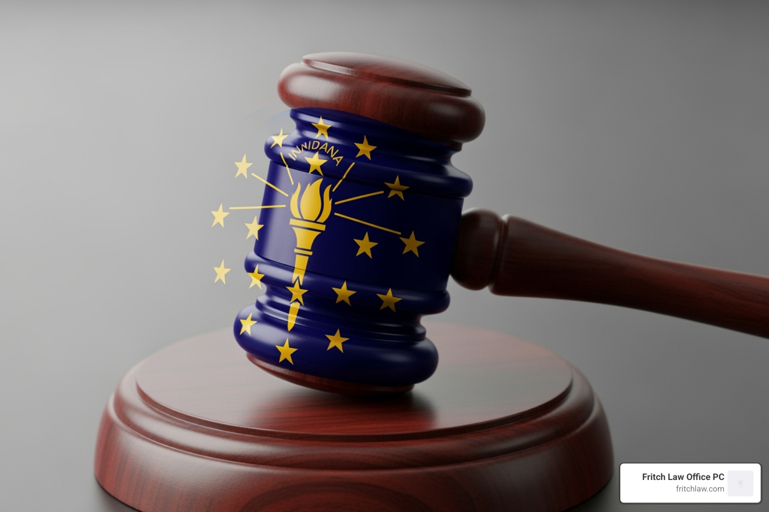 Indiana state flag superimposed on a gavel - eviction defense attorneys near me