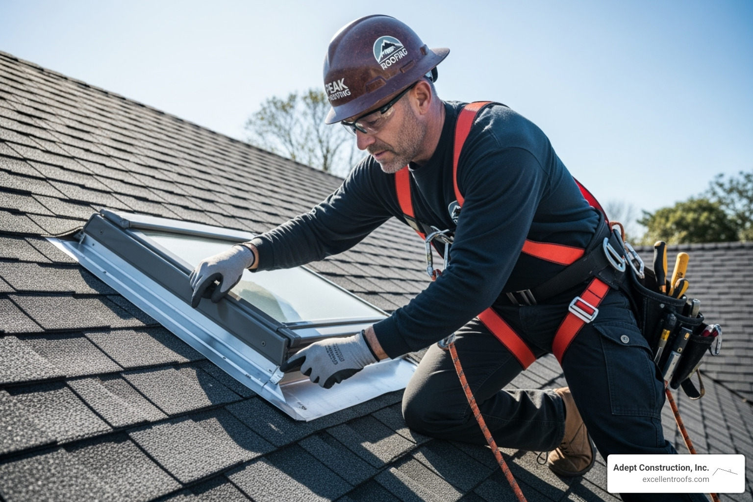 professional roofer inspecting a roof - roof leak detection naperville