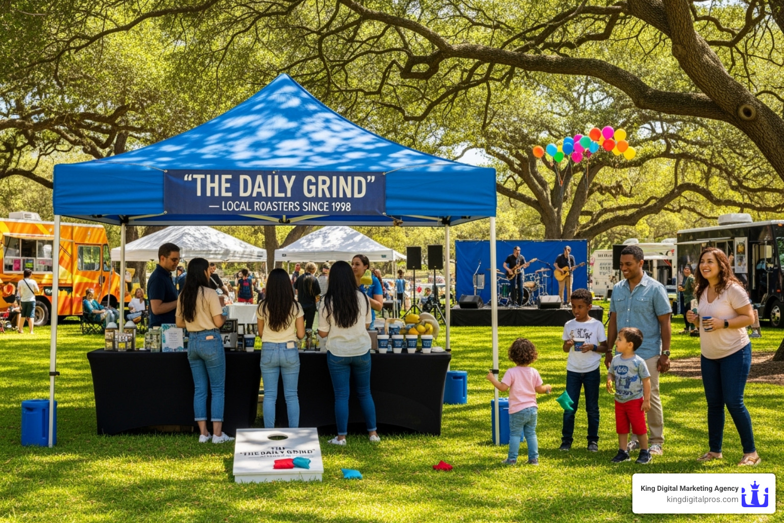 local business sponsoring a community event - Local business reputation