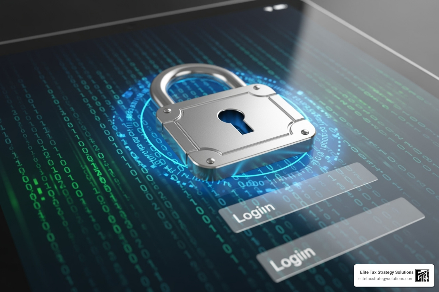 A secure login screen with a data encryption icon, symbolizing data security and privacy in sales tax filing services - sales tax filing services A secure login screen with a data encryption icon, symbolizing data security and privacy in sales tax filing services - sales tax filing services