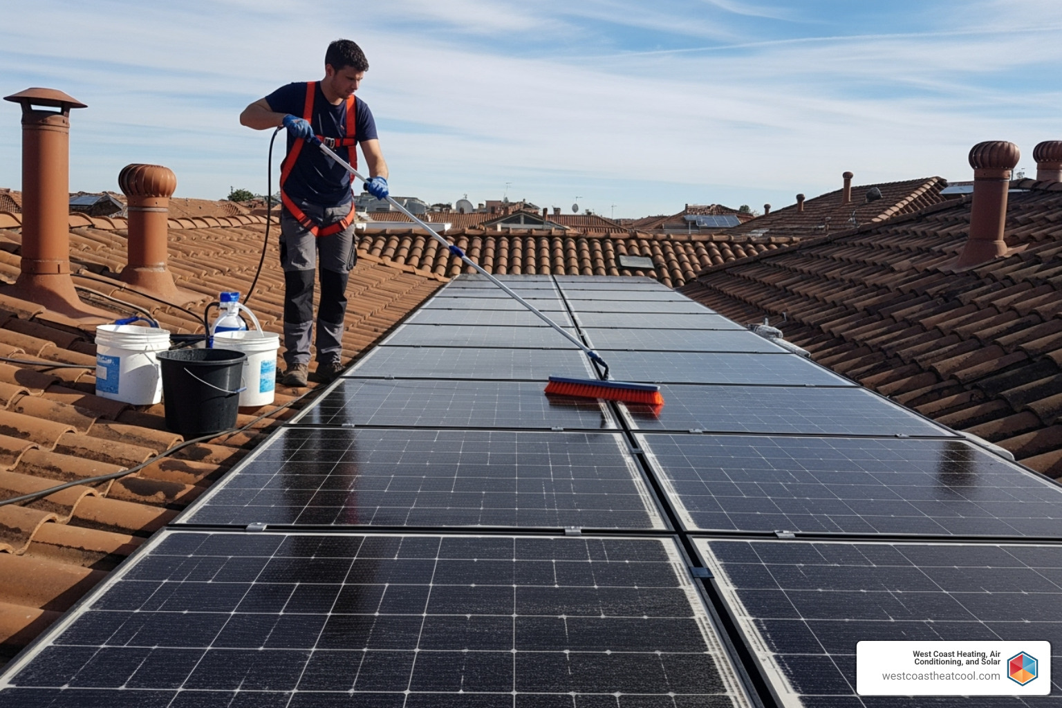 Solar panel cleaning - El Cajon solar installer